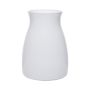 Vaso da fiori in vetro MAISIE, bianco, 20 cm, Ø14 cm