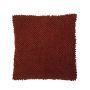 Cuscino morbido BOLLY, con perline, rosso, 45x45cm