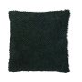 Cuscino morbido BOLLY, con perline, verde scuro, 45x45cm