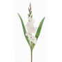Gladiolo di plastica ELEA, bianco, 85cm, Ø3-10cm