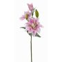 Giglio finto ISALIE, rosa-bianco, 80cm, Ø13-16cm