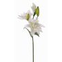 Giglio finto ISALIE, bianco-verde, 80cm, Ø13-16cm
