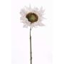 Girasole finto JANIKA, bianco, 60cm, Ø13cm