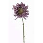 Girasole finto JANIKA, lilla scuro, 60cm, Ø13cm