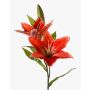 Ramo tessile di giglio tigrato EMIKO, arancione, 65cm