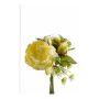 Bouquet di peonie di plastica HASTIO, aneto, giallo-verde, 20cm