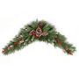 Arco decorativo di abete MARLIES, crossdoor, difficilmente infiammabile, innevato, 90 cm