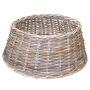 Supporto per albero di Natale a cesto MACARIO in rattan, grigio-marrone, 26cm, Ø60cm