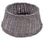 Supporto per albero di Natale a cesto MACARIO in rattan, grigio, 26cm, Ø65cm