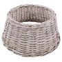 Supporto per albero di Natale a cesto MACARIO in rattan, bianco calcareo, 26cm, Ø60cm