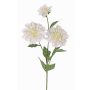 Fiore decorativo dalia ANJULIKA, bianco, 75 cm, Ø 6-12 cm