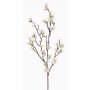 Fiori artificiali: ramo di ciliegio in fiore ARIELLE con fiori, bianco, 100cm, Ø1,5-3,5cm