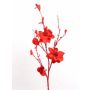 Ramo di magnolia artificiale SANDY, glitterato, rosso, 115 cm