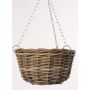 Vaso sospeso in vimini NICOLINA, beige, 18 cm, Ø 30 cm