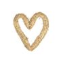 Ghirlanda a forma di cuore PRESTON in paglia, naturale, 4 cm, Ø 25 cm