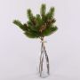 Mazzetto di rami di abete BERHANE con pigne, verde, 35 cm