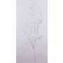 Ramo di salice artificiale DONATELLA, argento, 95 cm