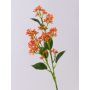 Ramo di viburno artificiale LABIBA con boccioli, arancione, 60 cm, Ø 2,5-5 cm