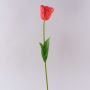 Fiore in plastica Tulipano pappagallo PETSCHORA, arancione, 65 cm