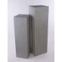 Colonna per piante con base quadrata LIMBORO, 2 pezzi, fibra di vetro, sabbia, 28x28x100cm, 35x35x120cm