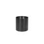 Vaso da esterno in acciaio inossidabile ALVARO con rotelle, antracite, 41,5 cm, Ø 40 cm