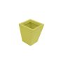 Vaso in plastica DUARTE, giallo, 39x39x45 cm