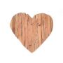 Piatto decorativo in legno a forma di cuore HALFDAN, naturale, 16x16x5,5 cm