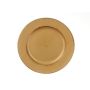 Piatto decorativo plastica KAMALEI, dorato, 2cm, Ø20cm