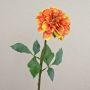 Dalia artificiale TINKALA, arancione-giallo, 60 cm, Ø 12 cm