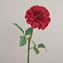 Dalia artificiale TINKALA, rossa, 60 cm, Ø 12 cm