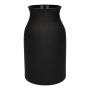 Vaso da fiori LUNARA in vetro, nero opaco, 21 cm, Ø 12 cm