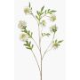 Ramo artificiale di Scabiosa RUXTER, bianco, 110 cm, Ø 7-9 cm