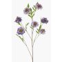 Ramo artificiale di Scabiosa RUXTER, lilla, 110 cm, Ø 7-9 cm