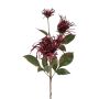 Ramo di crisantemo artificiale MIRANE, rosso bordeaux, 70 cm