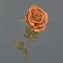 Rosa artificiale NAJMA, effetto secco, arancione-rosa, 65 cm, Ø 10 cm