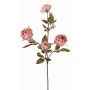 Ramo di rose artificiali SITARA, effetto secco, rosa antico, 75cm, Ø5-8cm