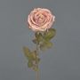 Rosa artificiale NAJMA, effetto secco, rosa antico, 65 cm, Ø 10 cm