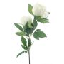 Ramo di peonia artificiale THEMIA, color crema, 65 cm
