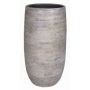 Vaso di ceramica AGAPE granulato, bianco-marrone, 50cm, Ø24,5cm