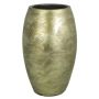 Vaso per fiori alto APOLLO in ceramica, aspetto antico, oro, 45cm, Ø25cm