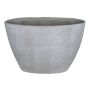 Vaso ovale per orchidee RODISA, in ceramica, grigio cemento, 32x14,5x22,5cm