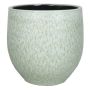 Fioriera ELIEL in ceramica, maculato, verde menta-bianco, 24cm, Ø24cm
