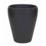 Vaso per orchidee NAZARABAD, ceramica, grigio antracite-opaco, 17cm, Ø14cm