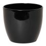 Piccolo vaso da fiori TEHERAN BASAR, ceramica, nero, 6,5cm, Ø8,5cm