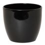 Vaso da piante TEHERAN BASAR, ceramica, nero, 19,5cm, Ø22,5cm