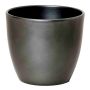 Piccolo vaso da fiori TEHERAN BASAR, ceramica, grigio antracite, 8,5cm, Ø10,5cm