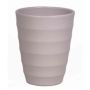 Fioriera per orchidee IZEH, ceramica, grigio-opaco, 17cm, Ø14cm