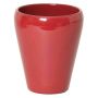 Vaso per orchidee NAZARABAD, ceramica, rosso vino, 17cm, Ø14cm