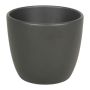 Piccolo vaso da fiori TEHERAN BASAR, ceramica, grigio antracite-opaco, 6,5cm, Ø8,5cm