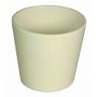 Vaso per orchidee BANEH, ceramica, crema, 12,5cm, Ø13,5cm